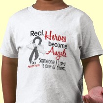 Real Heroes Become Angels Parkinson's Disease Tee Shirt